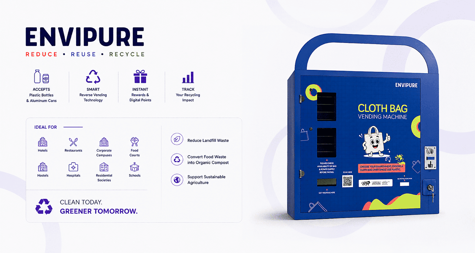 Envipure cloth bag vending machine sustainability overview