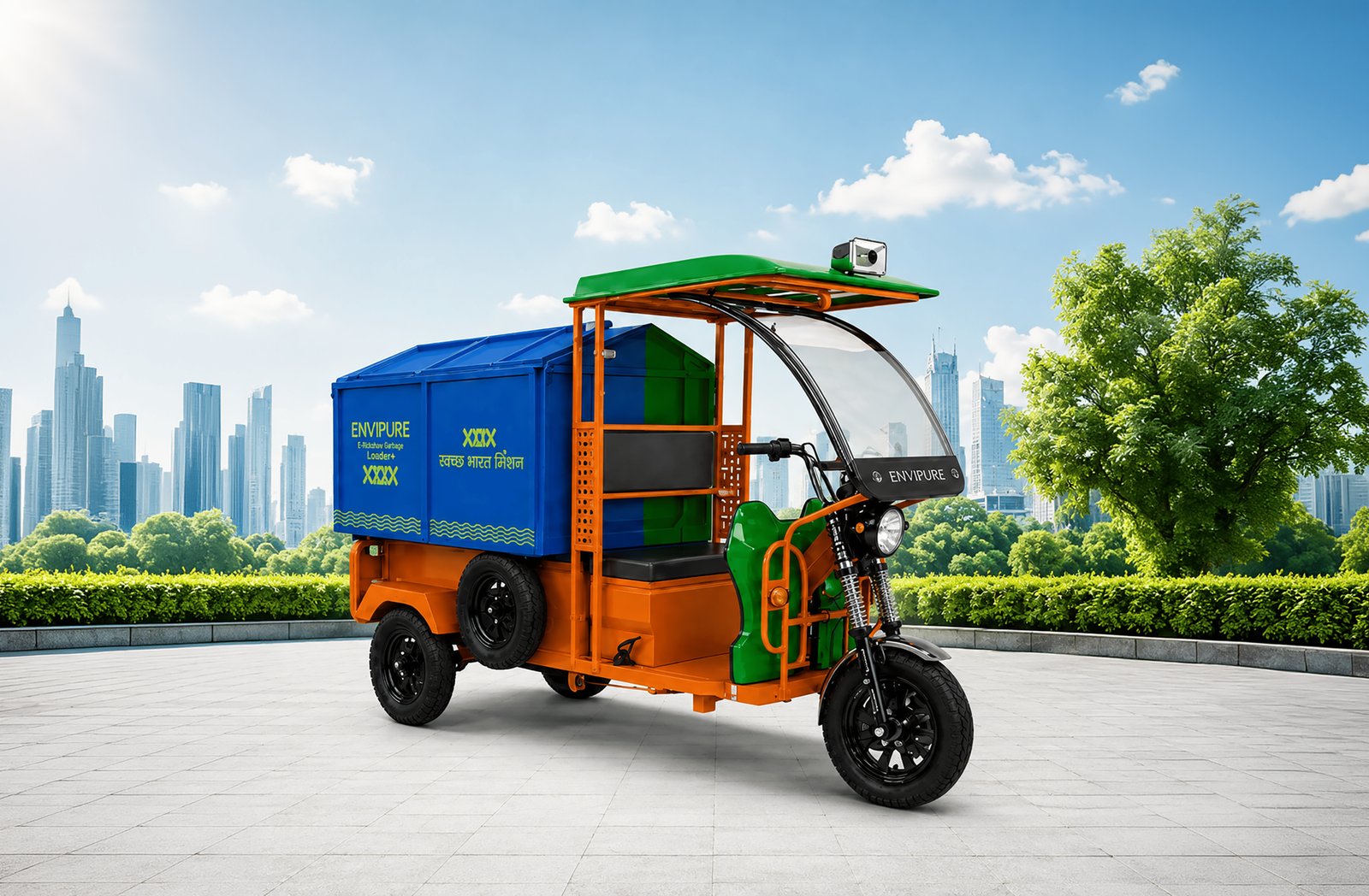 E-Rickshaw Garbage Loader+