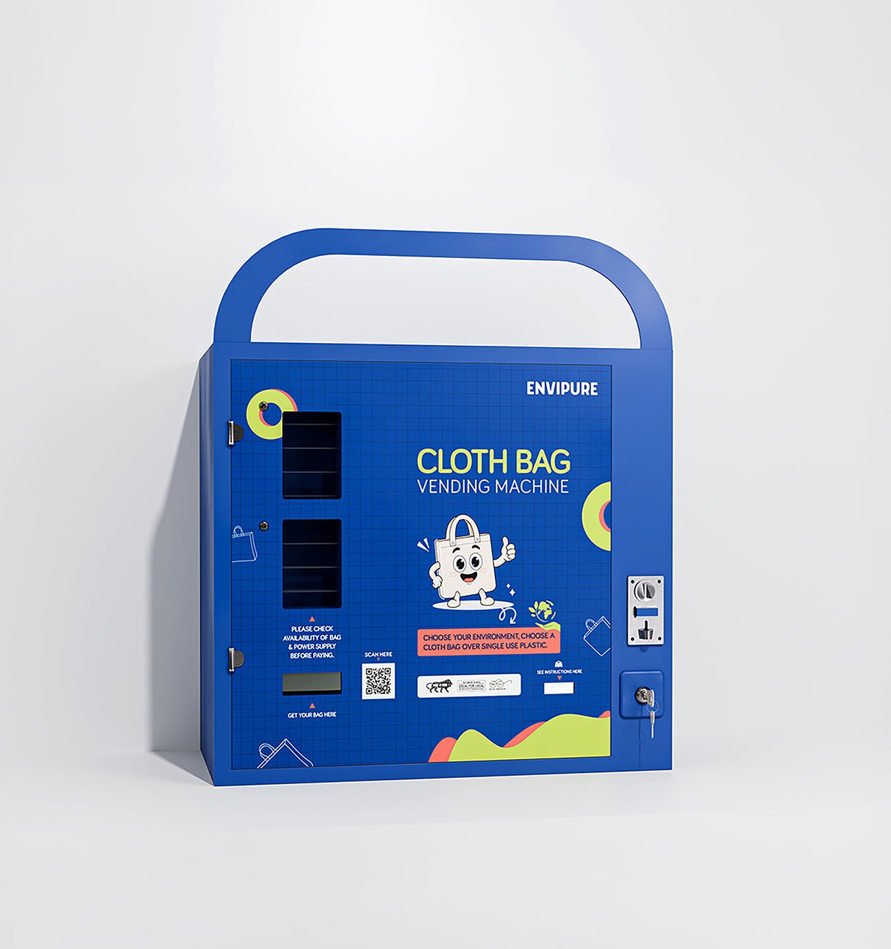 Cloth bag vending machine