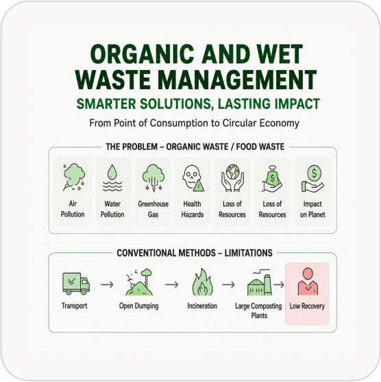 Organic and wet waste management challenges